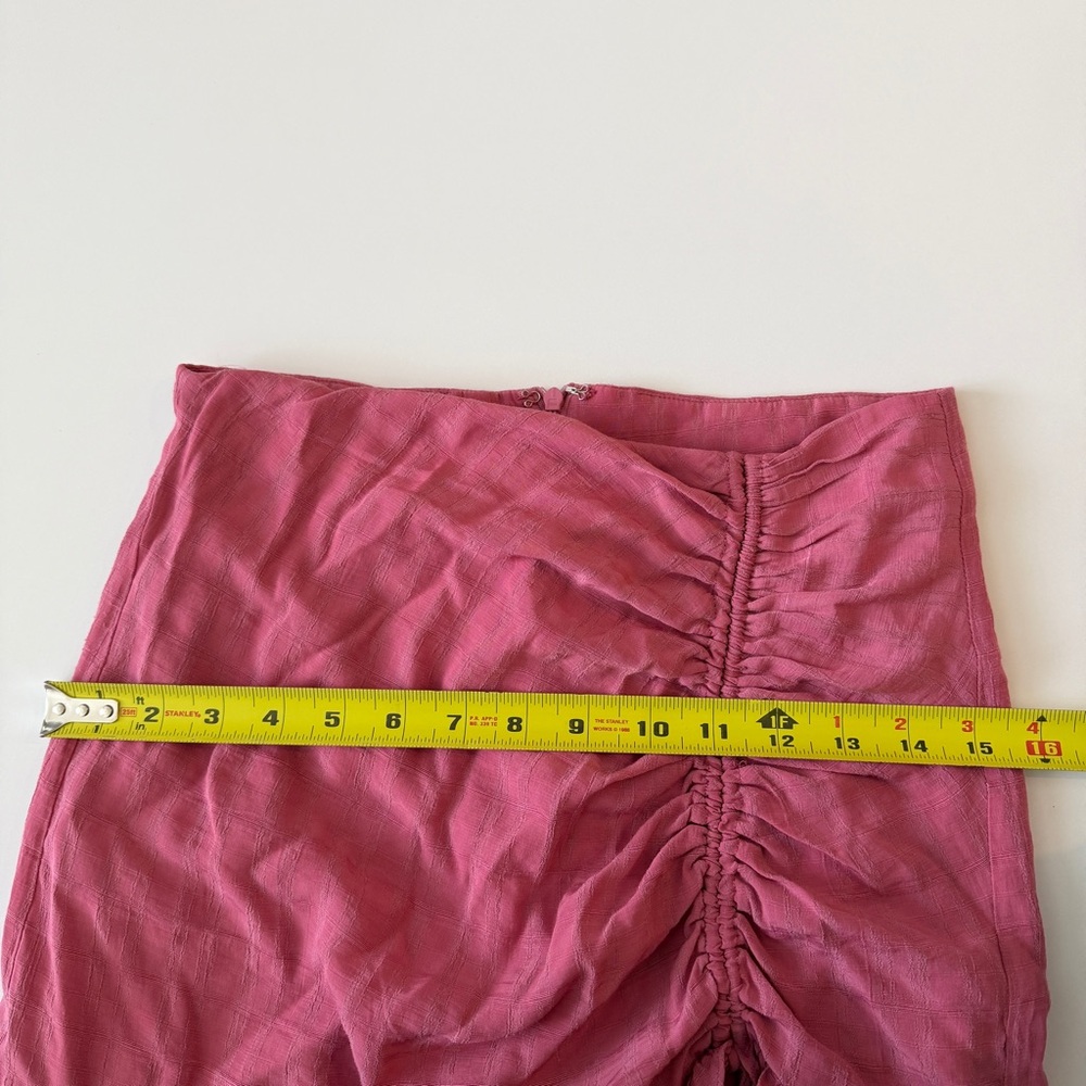 Lulus Deluxe Details Drawstring Ruched Ruffle Mini Skirt Sz S - Picture 6 of 11